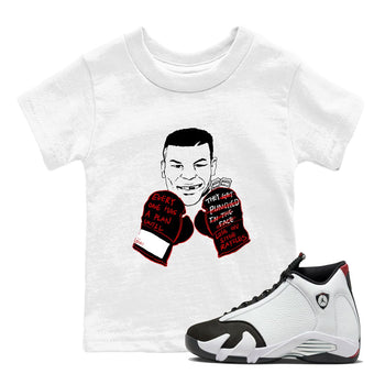 Air Jordan 14 Black Toe t shirts to match sneakers Everyone Has A Plan sneaker match tees 14s Black Toe sneaker match tee SNRT Sneaker Tees Youth Baby White 1 tee