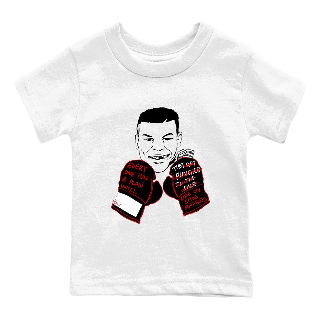 Air Jordan 14 Black Toe t shirts to match sneakers Everyone Has A Plan sneaker match tees 14s Black Toe sneaker match tee SNRT Sneaker Tees Youth Baby White 2 tee