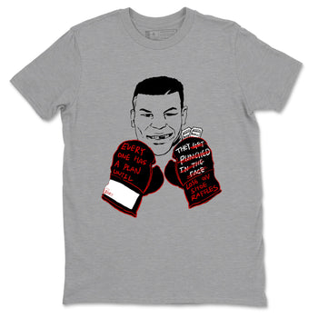 Air Jordan 14 Black Toe t shirts to match sneakers Everyone Has A Plan sneaker match tees 14s Black Toe sneaker match tee SNRT Sneaker Tees unisex cotton Heather Grey 2 shirts
