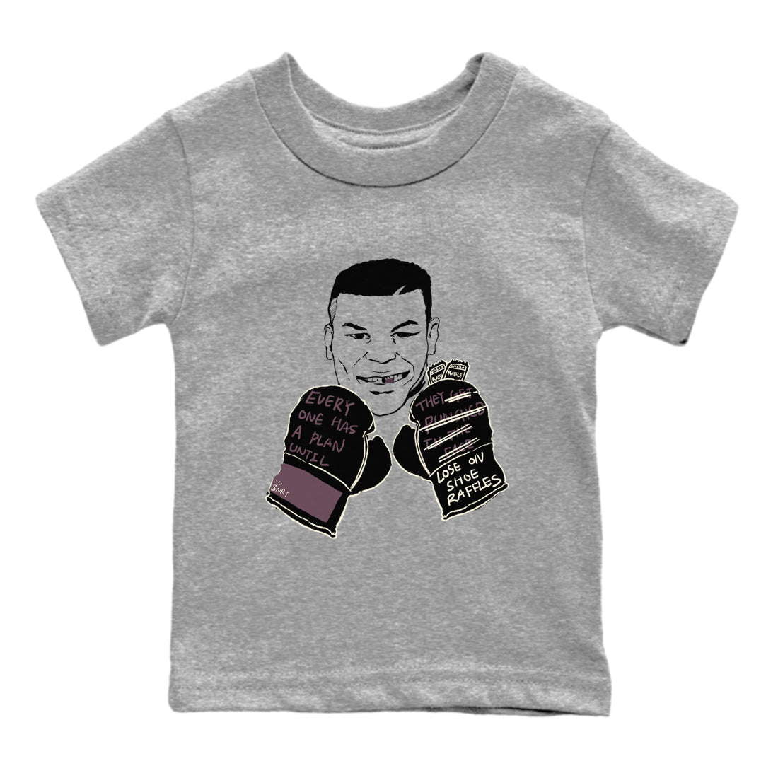 3s A Ma Maniere x Black shirts to match jordans Everyone Has A Plan sneaker match tees A Ma Maniere x Air Jordan 3 “Black” SNRT Sneaker Tees streetwear brand Baby and Youth Heather Grey 2 cotton tee