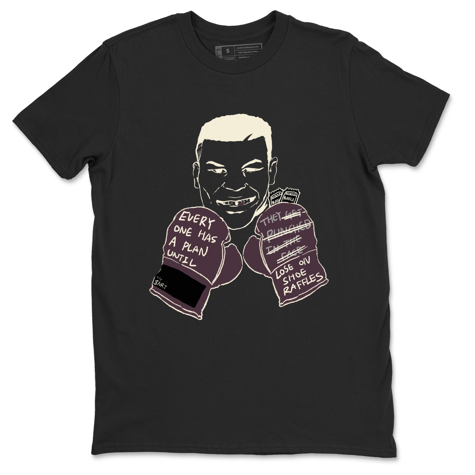 3s A Ma Maniere x Black shirts to match jordans Everyone Has A Plan sneaker match tees A Ma Maniere x Air Jordan 3 “Black” SNRT Sneaker Tees streetwear brand Black 2 unisex cotton tee