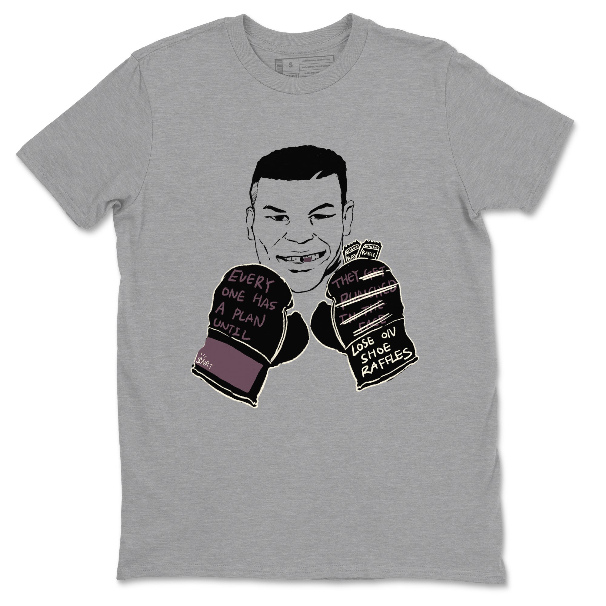 3s A Ma Maniere x Black shirts to match jordans Everyone Has A Plan sneaker match tees A Ma Maniere x Air Jordan 3 “Black” SNRT Sneaker Tees streetwear brand Heather Grey 2 unisex cotton tee