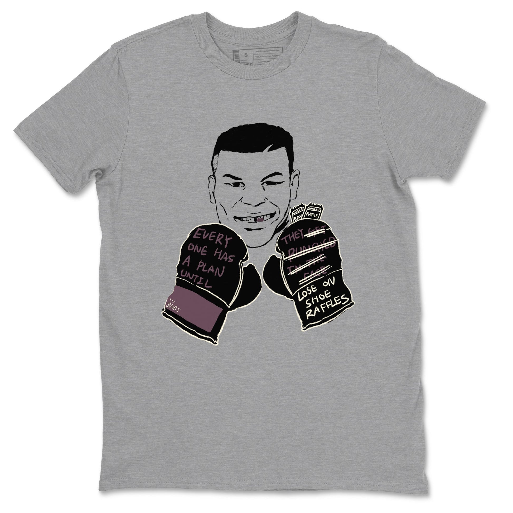 3s A Ma Maniere x Black shirts to match jordans Everyone Has A Plan sneaker match tees A Ma Maniere x Air Jordan 3 “Black” SNRT Sneaker Tees streetwear brand Heather Grey 2 unisex cotton tee