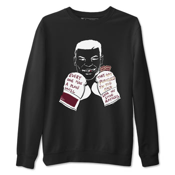 AJ3 A Ma Maniere x Burgundy Crush shirts to match jordans Everyone Has A Plan sneaker match tees A Ma Maniére x Air Jordan 3 "Burgundy Crush" SNRT Sneaker Tees streetwear brand Black 2 unisex cotton tee