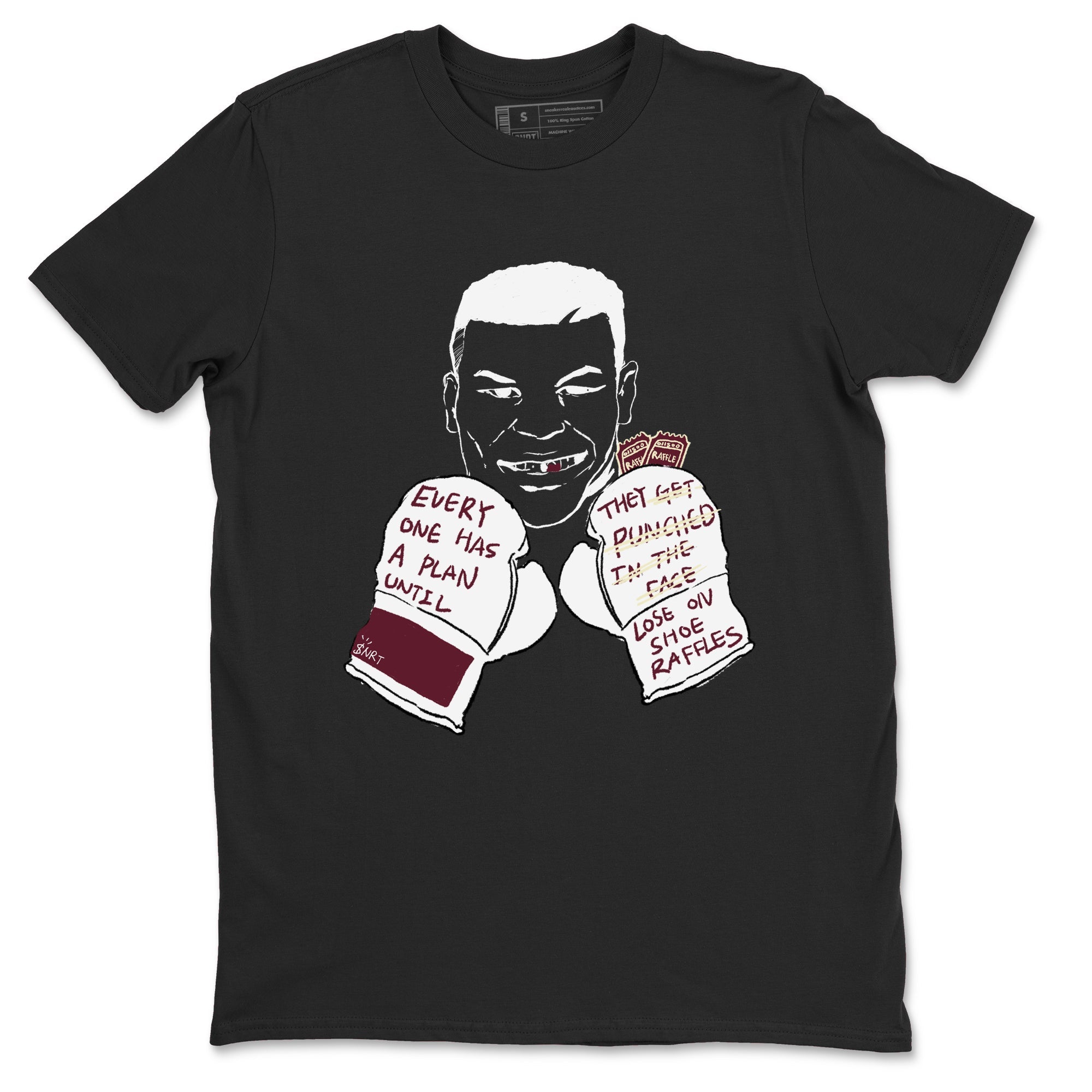 AJ3 A Ma Maniere x Burgundy Crush shirts to match jordans Everyone Has A Plan sneaker match tees A Ma Maniére x Air Jordan 3 "Burgundy Crush" SNRT Sneaker Tees streetwear brand Black 2 unisex cotton tee