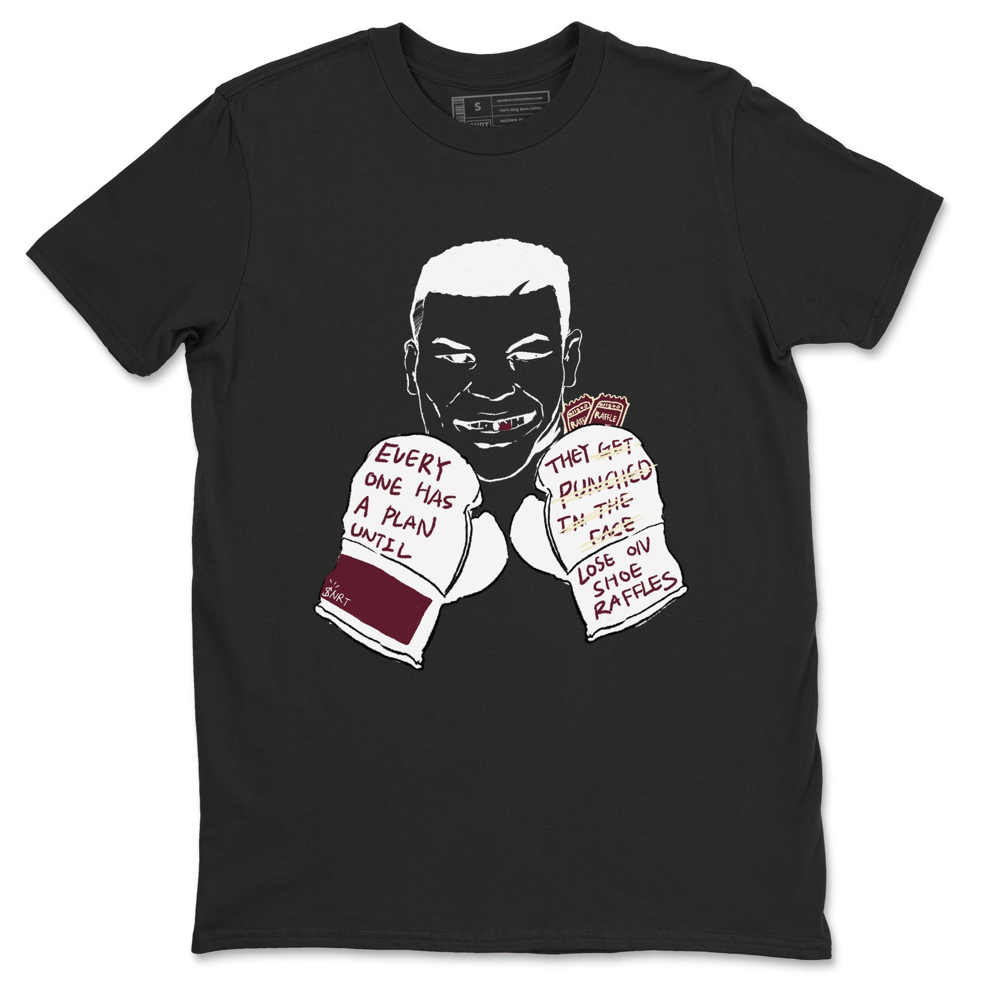 AJ3 A Ma Maniere x Burgundy Crush shirts to match jordans Everyone Has A Plan sneaker match tees A Ma Maniére x Air Jordan 3 "Burgundy Crush" SNRT Sneaker Tees streetwear brand Black 2 unisex cotton tee