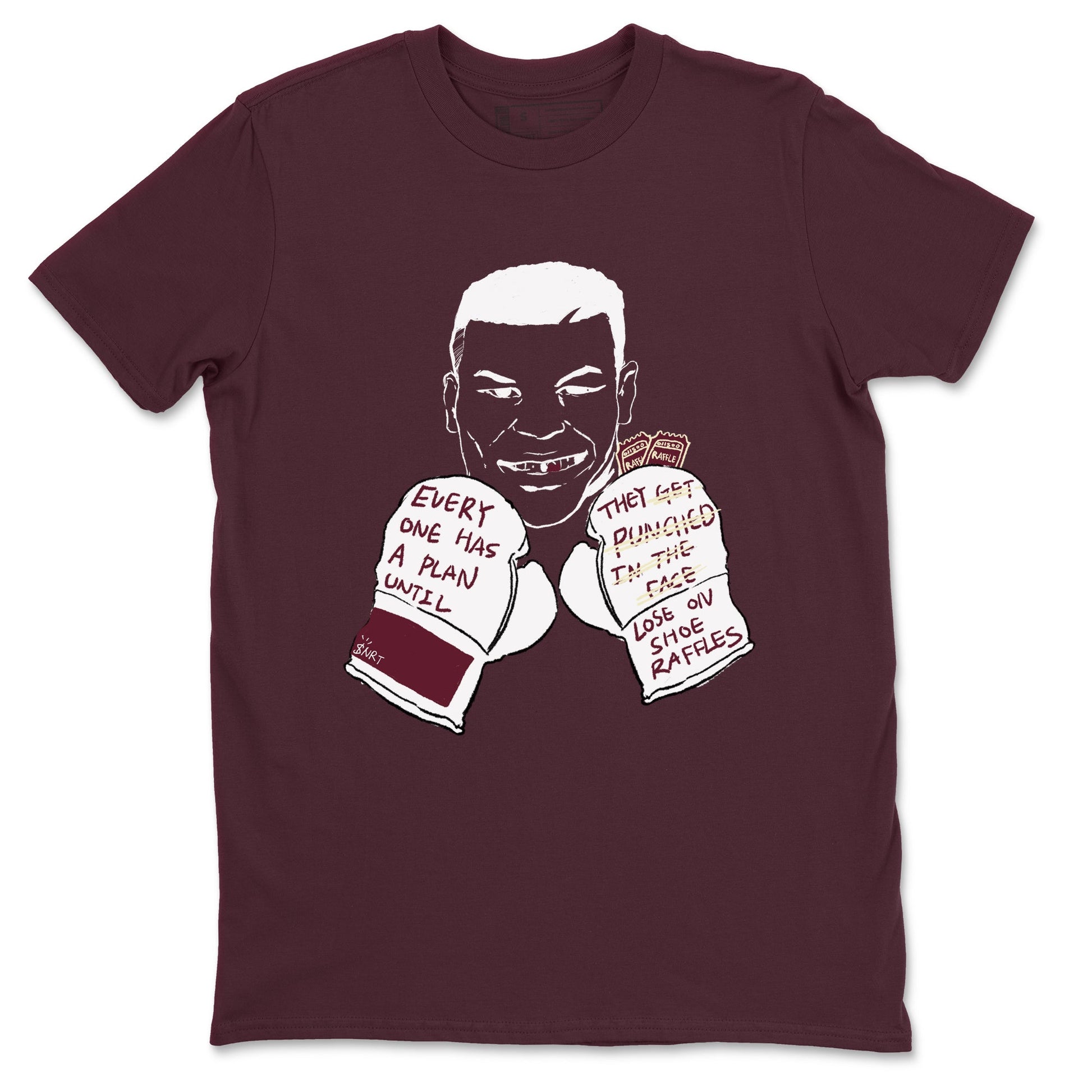 AJ3 A Ma Maniere x Burgundy Crush shirts to match jordans Everyone Has A Plan sneaker match tees A Ma Maniére x Air Jordan 3 "Burgundy Crush" SNRT Sneaker Tees streetwear brand Maroon 2 unisex cotton tee