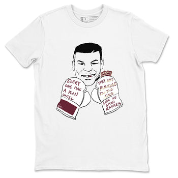AJ3 A Ma Maniere x Burgundy Crush shirts to match jordans Everyone Has A Plan sneaker match tees A Ma Maniére x Air Jordan 3 "Burgundy Crush" SNRT Sneaker Tees streetwear brand White 2 unisex cotton tee