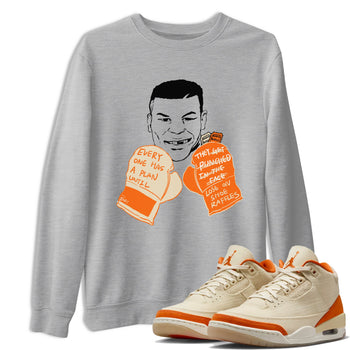 Everyone Has A Plan sneaker match t-shirt styled to complete your fit with the Air Jordan 3 Starfish sneakers, shown in Heather Grey 1.