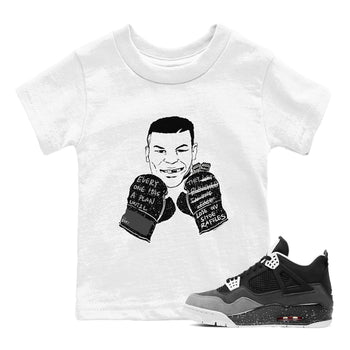 4s Fear shirts to match jordans Everyone Has A Plan sneaker match tees Air Jordan 4 Retro Fear match shoes to clothes SNRT Sneaker Tees Youth Baby White 1 tee