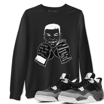 4s Fear shirts to match jordans Everyone Has A Plan sneaker match tees Air Jordan 4 Retro Fear match shoes to clothes SNRT Sneaker Tees unisex cotton Black 1 shirts
