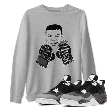 4s Fear shirts to match jordans Everyone Has A Plan sneaker match tees Air Jordan 4 Retro Fear match shoes to clothes SNRT Sneaker Tees unisex cotton Heather Grey 1 shirts