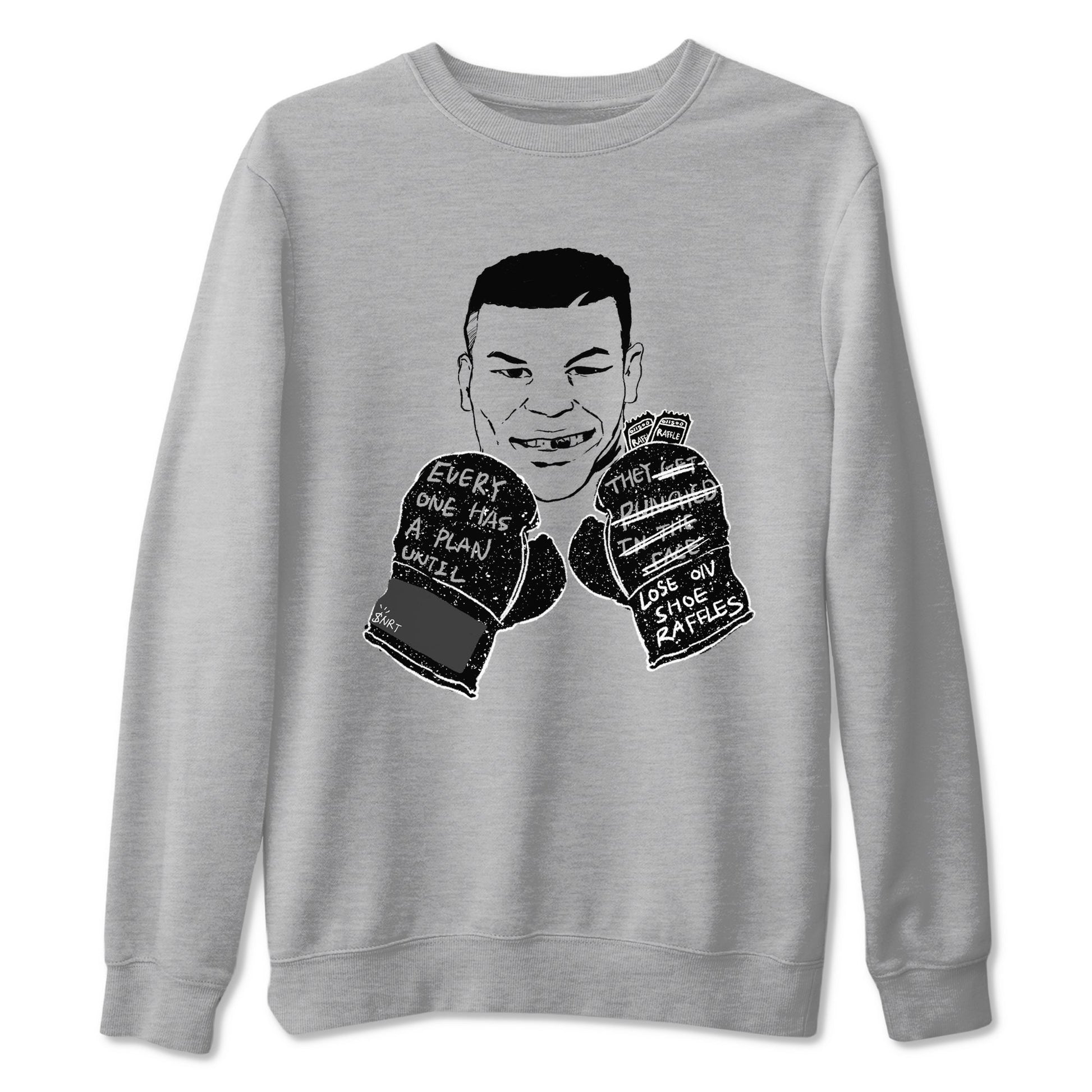 4s Fear shirts to match jordans Everyone Has A Plan sneaker match tees Air Jordan 4 Retro Fear match shoes to clothes SNRT Sneaker Tees unisex cotton Heather Grey 2 shirts