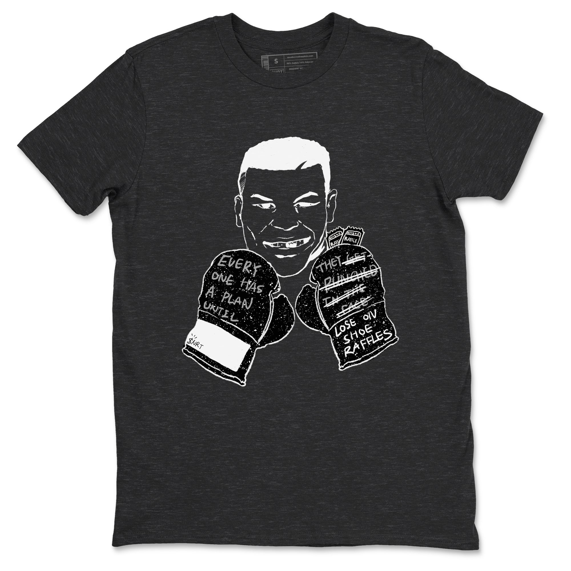 4s Fear shirts to match jordans Everyone Has A Plan sneaker match tees Air Jordan 4 Retro Fear match shoes to clothes SNRT Sneaker Tees unisex cotton Charcoal Heather 2 shirts