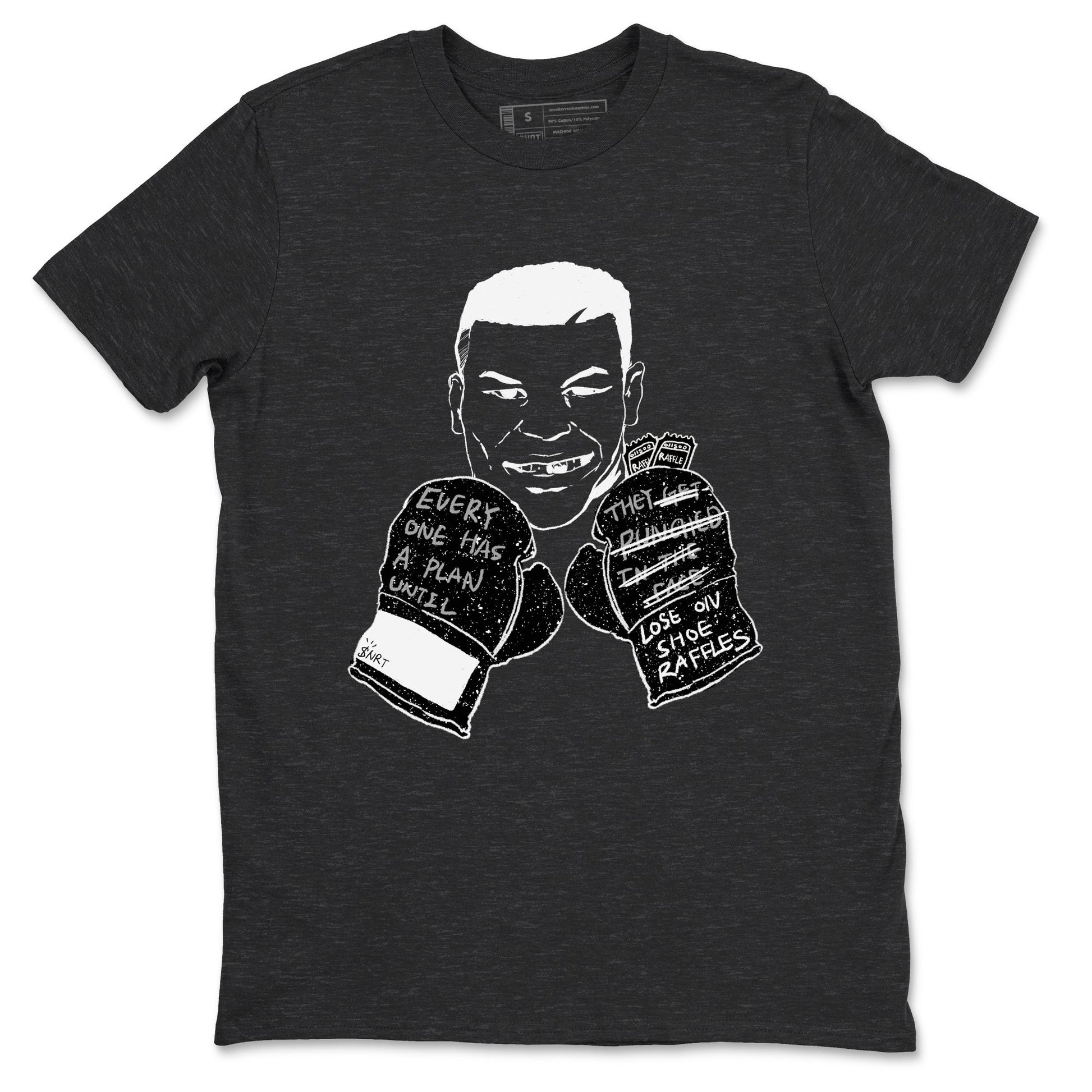 4s Fear shirts to match jordans Everyone Has A Plan sneaker match tees Air Jordan 4 Retro Fear match shoes to clothes SNRT Sneaker Tees unisex cotton Charcoal Heather 2 shirts