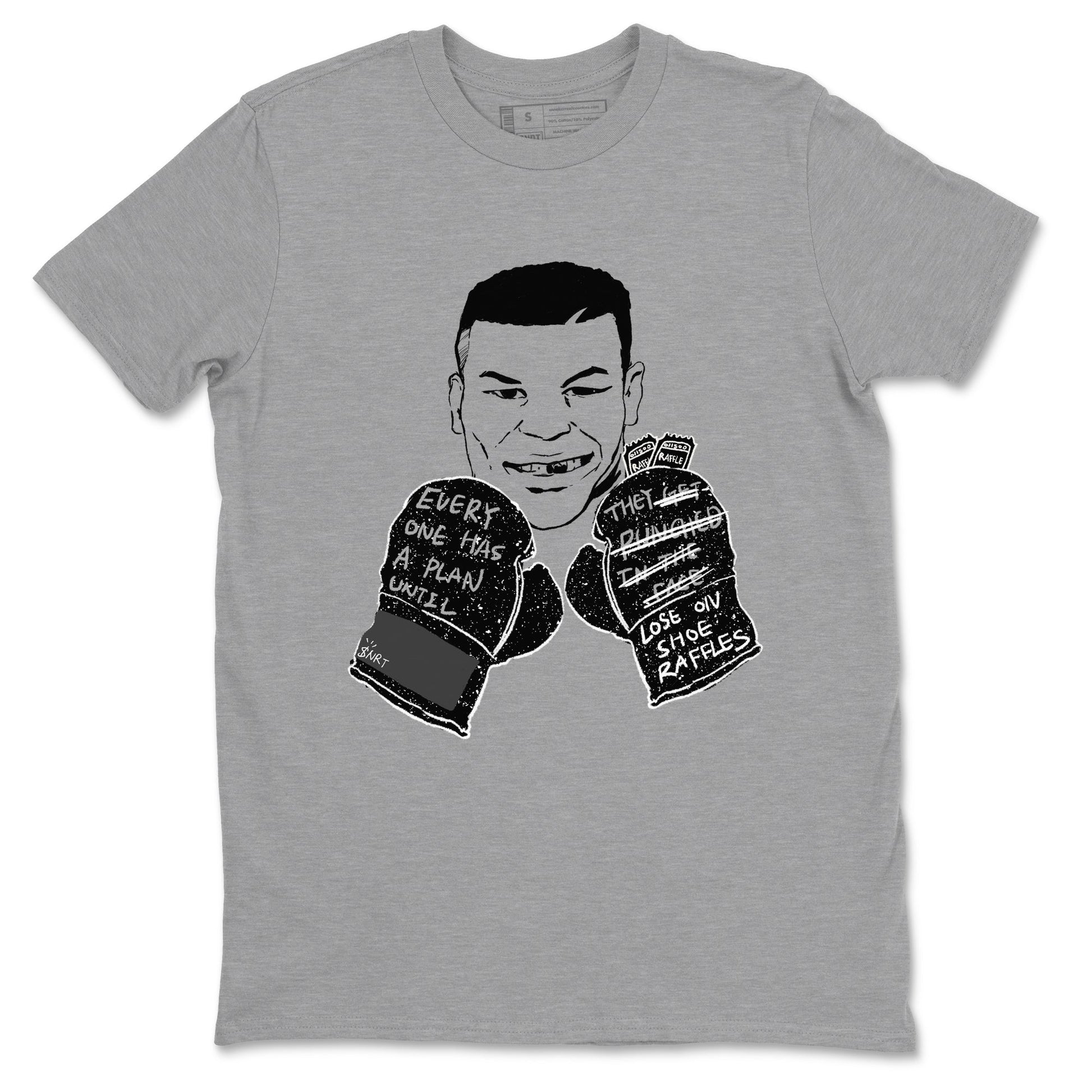 4s Fear shirts to match jordans Everyone Has A Plan sneaker match tees Air Jordan 4 Retro Fear match shoes to clothes SNRT Sneaker Tees unisex cotton Heather Grey 2 shirts