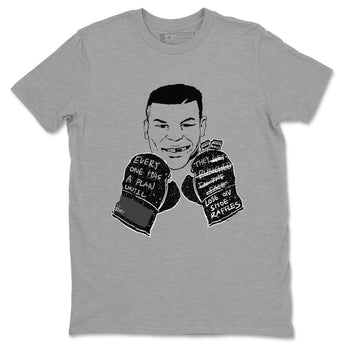 4s Fear shirts to match jordans Everyone Has A Plan sneaker match tees Air Jordan 4 Retro Fear match shoes to clothes SNRT Sneaker Tees unisex cotton Heather Grey 2 shirts