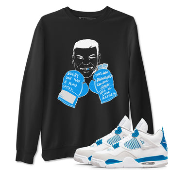 Air Jordan 4 industrial blue shirt to match jordans Everyone Has A Plan sneaker tees AJ4 Industrial Blue SNRT sneaker Release Tees unisex cotton Black 1 crew neck shirt