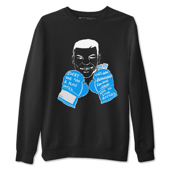 Air Jordan 4 industrial blue shirt to match jordans Everyone Has A Plan sneaker tees AJ4 Industrial Blue SNRT sneaker Release Tees unisex cotton Black 2 crew neck shirt