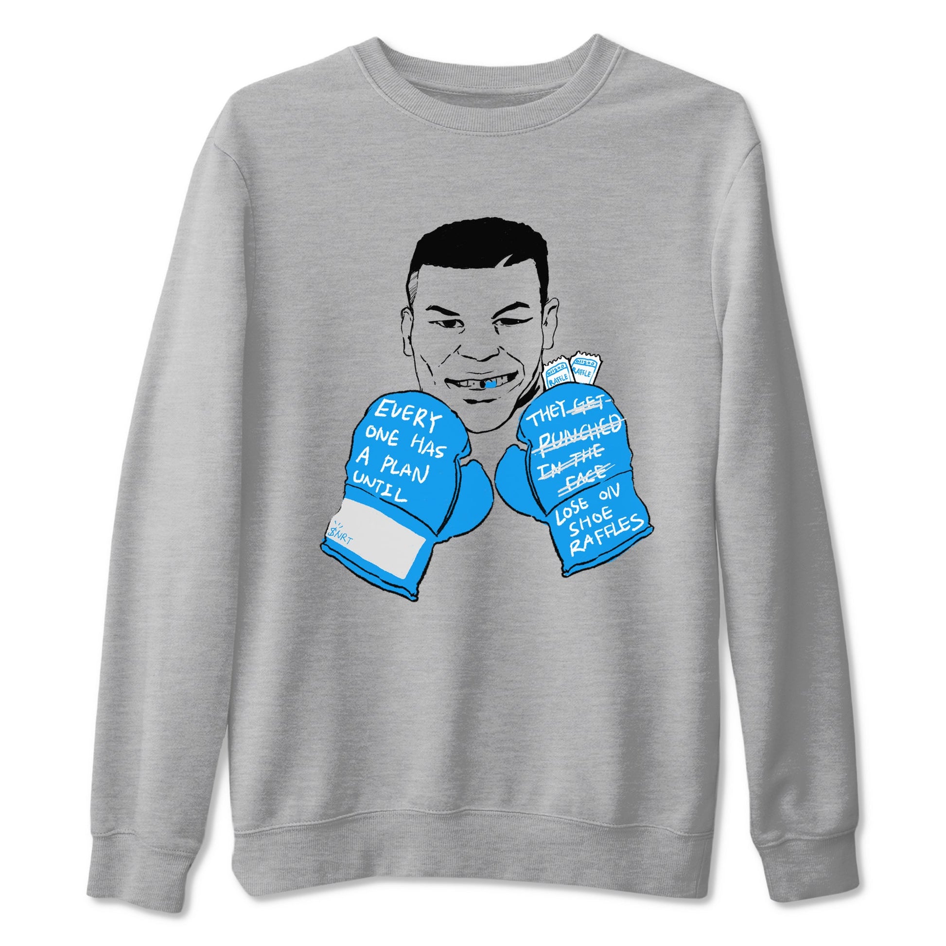 Air Jordan 4 industrial blue shirt to match jordans Everyone Has A Plan sneaker tees AJ4 Industrial Blue SNRT sneaker Release Tees unisex cotton Heather Grey 2 crew neck shirt