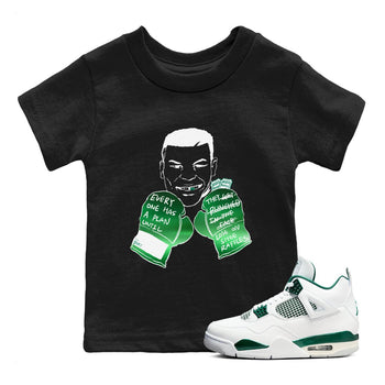 4s Oxidized Green shirts to match jordans Everyone Has A Plan sneaker match tees Air Jordan 4 Oxidized Green SNRT Sneaker Tees streetwear brand Baby and Youth Black 1 cotton tee