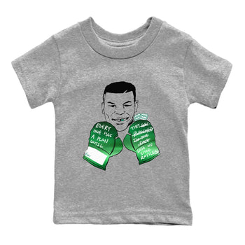 4s Oxidized Green shirts to match jordans Everyone Has A Plan sneaker match tees Air Jordan 4 Oxidized Green SNRT Sneaker Tees streetwear brand Baby and Youth Heather Grey 2 cotton tee