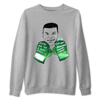 4s Oxidized Green shirts to match jordans Everyone Has A Plan sneaker match tees Air Jordan 4 Oxidized Green SNRT Sneaker Tees streetwear brand Heather Grey 2 unisex cotton tee