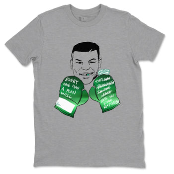 4s Oxidized Green shirts to match jordans Everyone Has A Plan sneaker match tees Air Jordan 4 Oxidized Green SNRT Sneaker Tees streetwear brand Heather Grey 2 unisex cotton tee