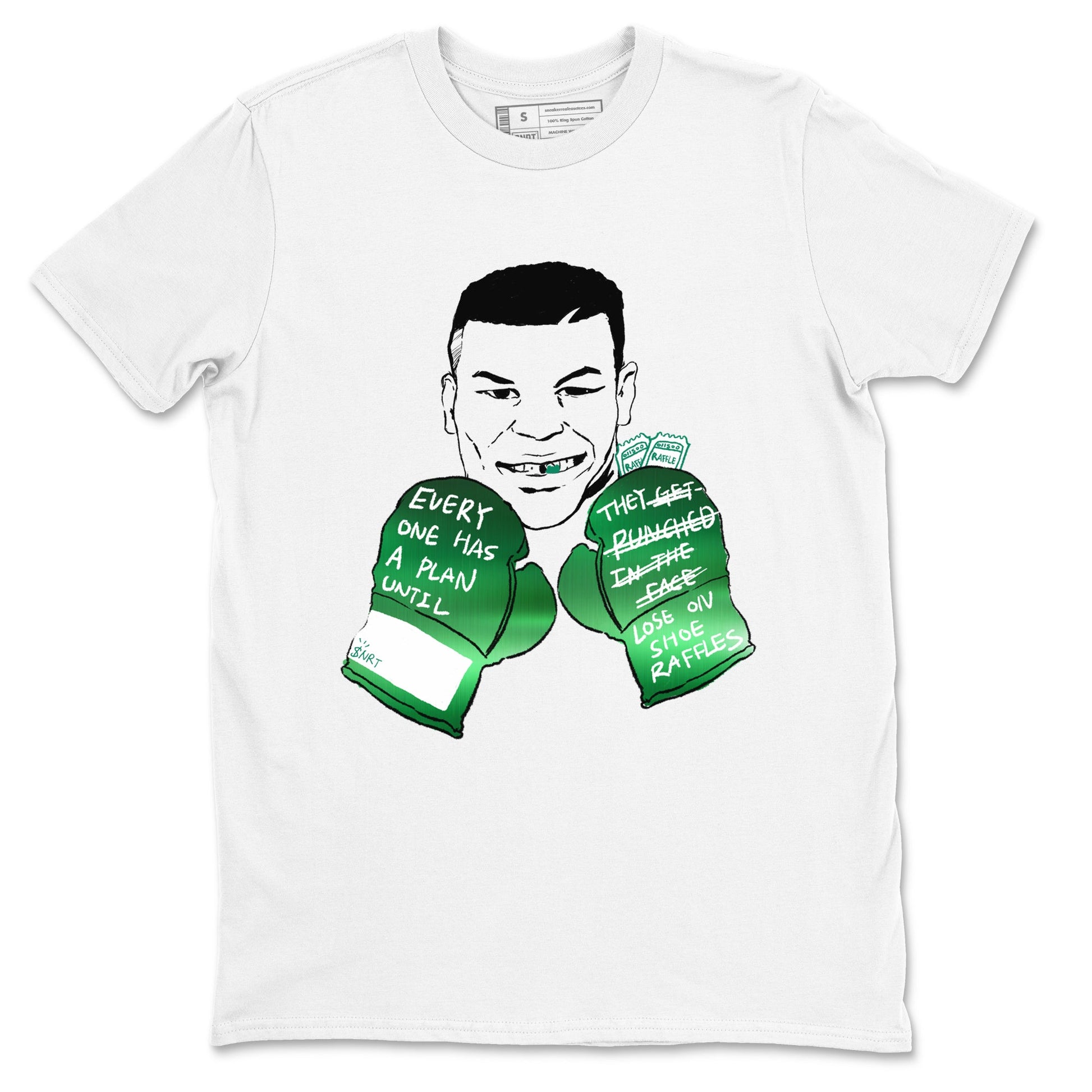 4s Oxidized Green shirts to match jordans Everyone Has A Plan sneaker match tees Air Jordan 4 Oxidized Green SNRT Sneaker Tees streetwear brand White 2 unisex cotton tee