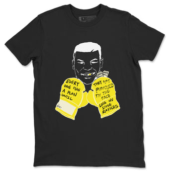 AJ4 Vivid Sulfur shirt to match jordans Everyone Has A Plan sneaker tees Air Jordan 4 Vivid Sulfur SNRT Sneaker Release Tees unisex cotton Black 2 crew neck shirt