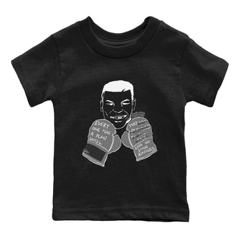4s Wet Cement shirts to match jordans Everyone Has A Plan sneaker match tees Air Jordan 4 Wet Cement SNRT Sneaker Release Tees Youth Baby Black 2 crew neck shirts