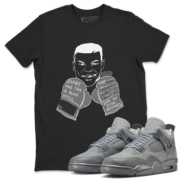 4s Wet Cement shirts to match jordans Everyone Has A Plan sneaker match tees Air Jordan 4 Wet Cement SNRT Sneaker Release Tees unisex cotton Black 1 crew neck shirts