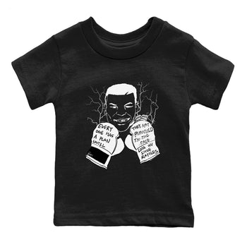 4s White Thunder shirts to match jordans Everyone Has A Plan sneaker match tees Air Jordan 4 White Thunder SNRT Sneaker Release Tees Youth Baby Black 2 crew neck shirts