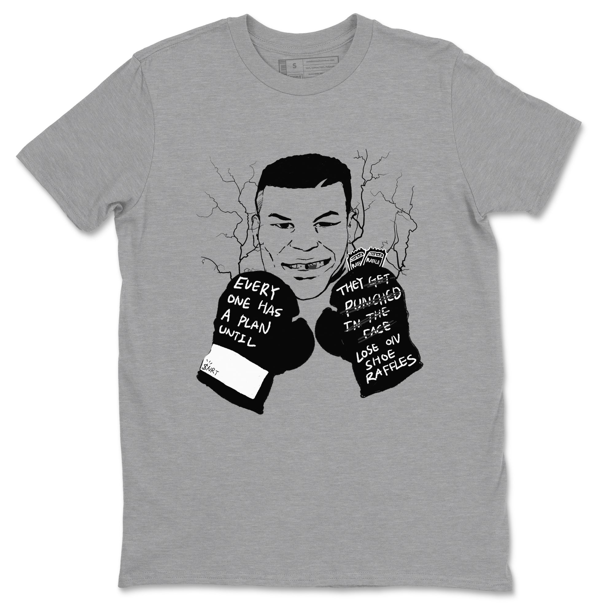 4s White Thunder shirts to match jordans Everyone Has A Plan sneaker match tees Air Jordan 4 White Thunder SNRT Sneaker Release Tees unisex cotton Heather Grey 2 crew neck shirts
