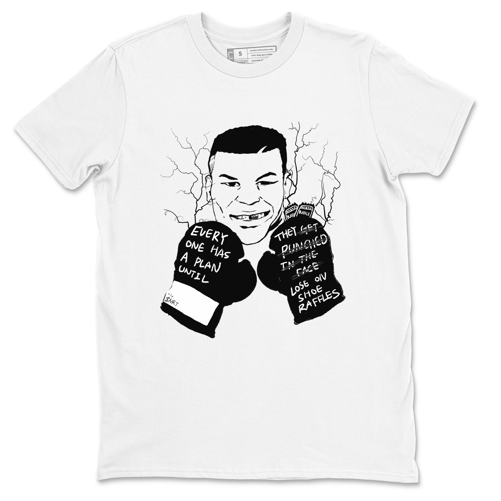 4s White Thunder shirts to match jordans Everyone Has A Plan sneaker match tees Air Jordan 4 White Thunder SNRT Sneaker Release Tees unisex cotton White 2 crew neck shirts