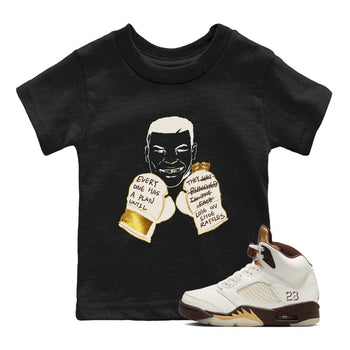 5s Golden Ticket shirts to match jordans  Everyone Has A Plan shirts to match jordans Air Jordan 5 Golden Ticket match shoes to clothes SNRT Sneaker Tees Youth Baby Black 1 tee
