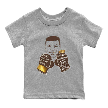 5s Golden Ticket shirts to match jordans  Everyone Has A Plan shirts to match jordans Air Jordan 5 Golden Ticket match shoes to clothes SNRT Sneaker Tees Youth Baby Heather Grey 2 tee