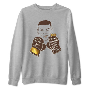 5s Golden Ticket shirts to match jordans  Everyone Has A Plan shirts to match jordans Air Jordan 5 Golden Ticket match shoes to clothes SNRT Sneaker Tees unisex cotton Heather Grey 2 shirts