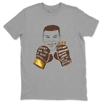5s Golden Ticket shirts to match jordans  Everyone Has A Plan shirts to match jordans Air Jordan 5 Golden Ticket match shoes to clothes SNRT Sneaker Tees unisex cotton Heather Grey 2 shirts