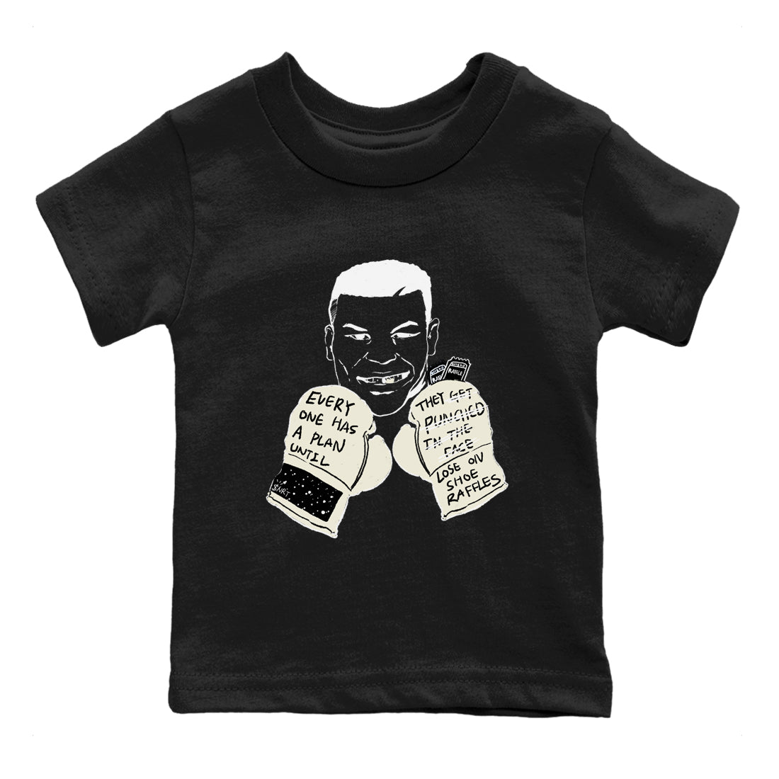 AJ5 Sail shirt to match jordans Everyone Has A Plan sneaker tees Air Jordan 5 SE Sail SNRT sneaker release tees baby toddler Black 2 cotton Shirt
