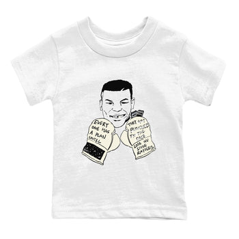 AJ5 Sail shirt to match jordans Everyone Has A Plan sneaker tees Air Jordan 5 SE Sail SNRT sneaker release tees baby toddler White 2 cotton Shirt