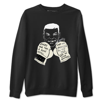 AJ5 Sail shirt to match jordans Everyone Has A Plan sneaker tees Air Jordan 5 Sail SNRT Sneaker Release Tees unisex cotton Black 2 crew neck shirt
