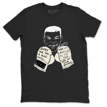 AJ5 Sail shirt to match jordans Everyone Has A Plan sneaker tees Air Jordan 5 Sail SNRT Sneaker Release Tees unisex cotton Black 2 crew neck shirt