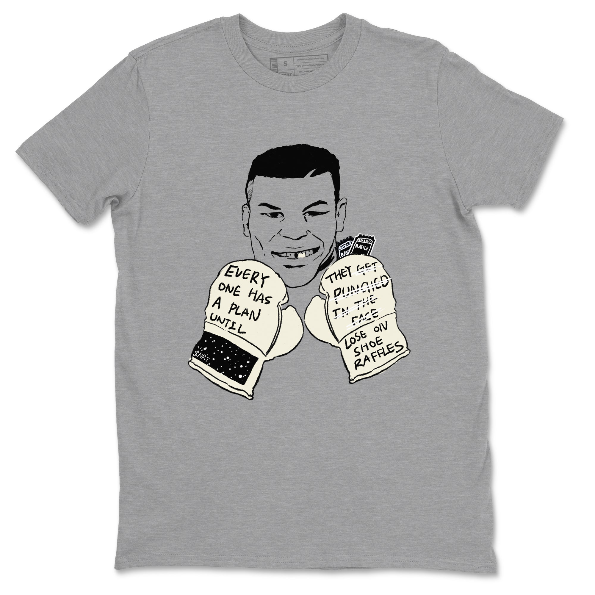 AJ5 Sail shirt to match jordans Everyone Has A Plan sneaker tees Air Jordan 5 Sail SNRT Sneaker Release Tees unisex cotton Heather Grey 2 crew neck shirt