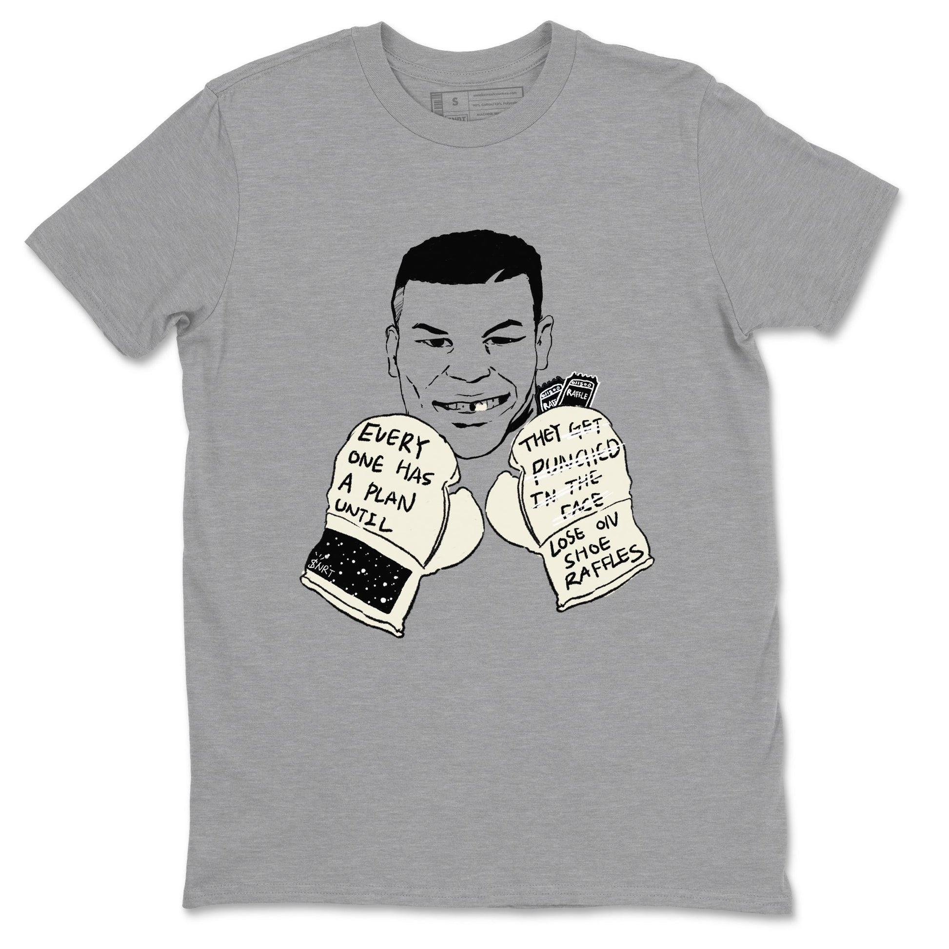 AJ5 Sail shirt to match jordans Everyone Has A Plan sneaker tees Air Jordan 5 Sail SNRT Sneaker Release Tees unisex cotton Heather Grey 2 crew neck shirt
