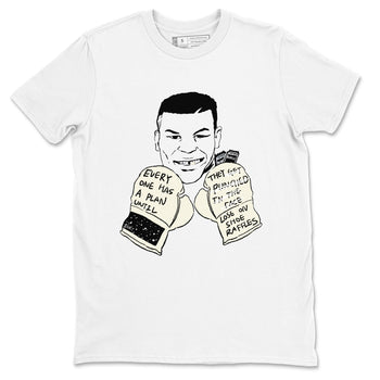AJ5 Sail shirt to match jordans Everyone Has A Plan sneaker tees Air Jordan 5 Sail SNRT Sneaker Release Tees unisex cotton White 2 crew neck shirt