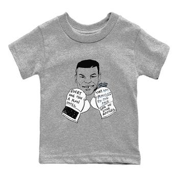 6s White Black shirt to match jordans Everyone Has A Plan sneaker tees Air Jordan 6 White Black SNRT sneaker release tees baby toddler Heather Grey 2 cotton Shirt