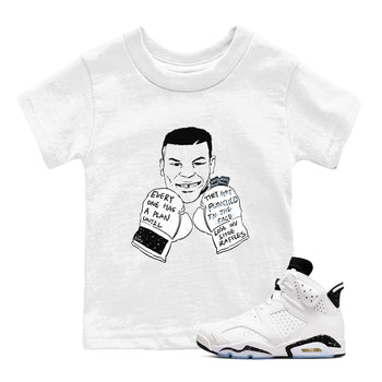 6s White Black shirt to match jordans Everyone Has A Plan sneaker tees Air Jordan 6 White Black SNRT sneaker release tees baby toddler White 1 cotton Shirt
