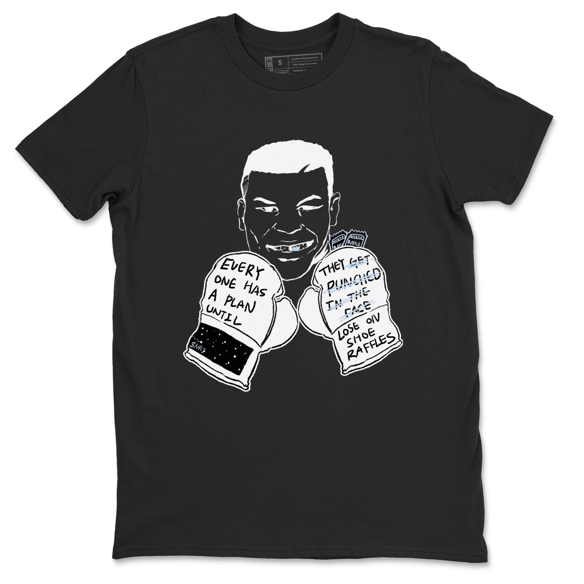 6s White Black shirt to match jordans Everyone Has A Plan sneaker tees Air Jordan 6 White Black SNRT Sneaker Release Tees unisex cotton Black 2 crew neck shirt