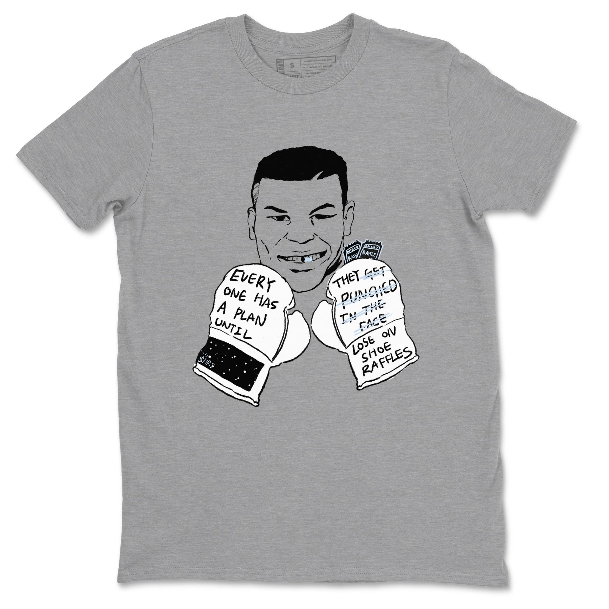 6s White Black shirt to match jordans Everyone Has A Plan sneaker tees Air Jordan 6 White Black SNRT Sneaker Release Tees unisex cotton Heather Grey 2 crew neck shirt